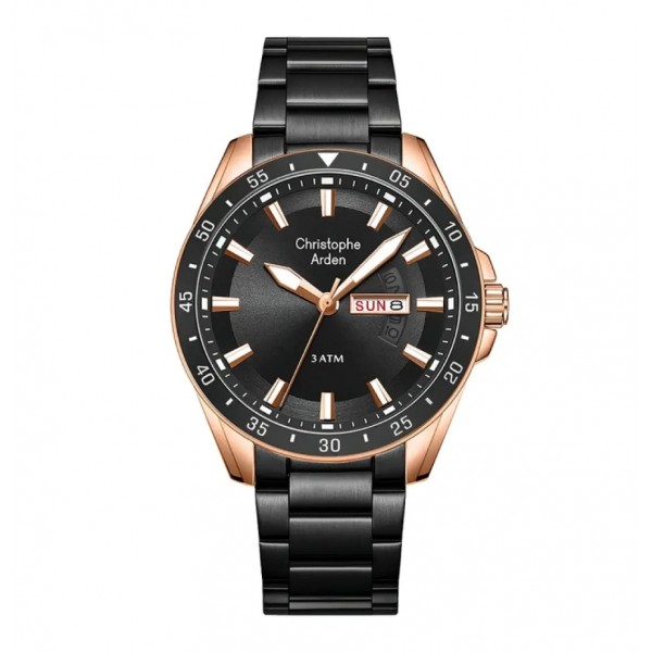 Christophe Arden CA 3009 Rosegold Black Steel Man MEFBRBA